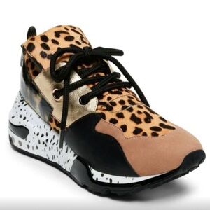 🔥STEVE MADDEN SHOES  Multi pattern Calf hair animal print SZ 8